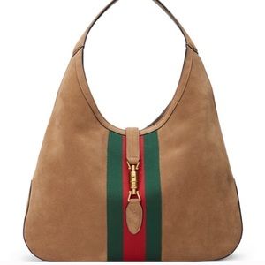 Gucci jackie suede hobo bag